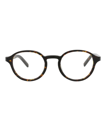 Berluti Round-Frame Acetate Optical Frames Havana Havana Transparent (BL50001I-50-052)