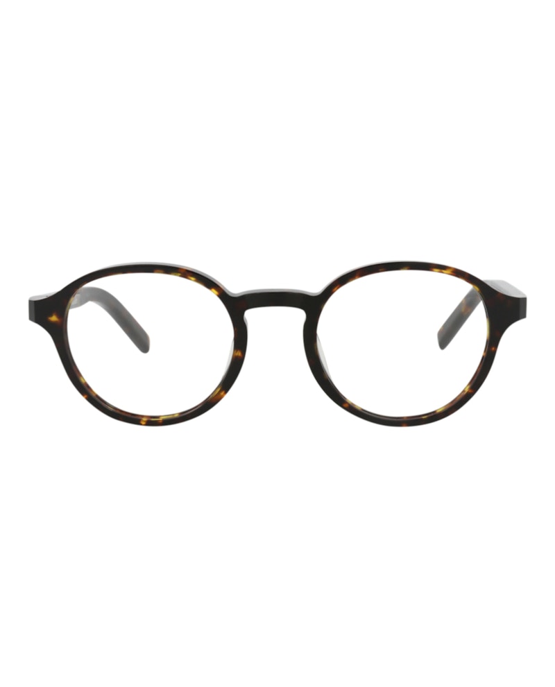 Berluti Round-Frame Acetate Optical Frames Havana Havana Transparent (BL50001I-50-052)