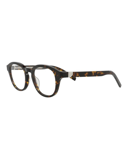 Berluti Round-Frame Acetate Optical Frames Havana Havana Transparent (BL50005I-50-052)