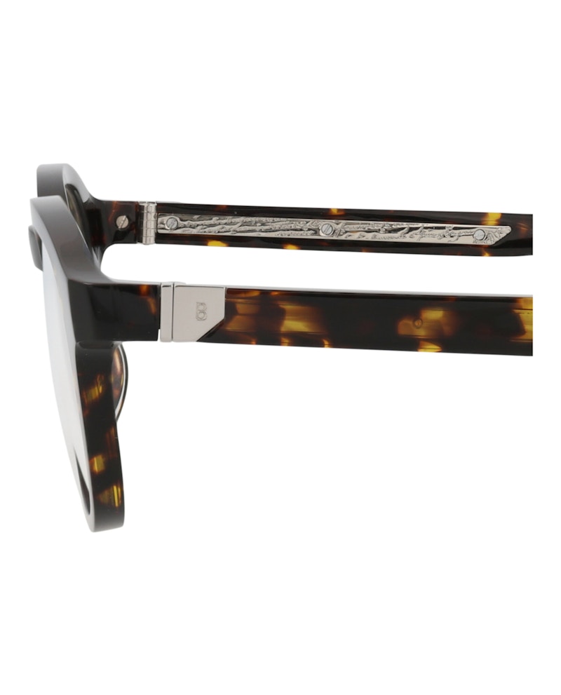 Berluti Round-Frame Acetate Optical Frames Havana Havana Transparent (BL50005I-50-052)