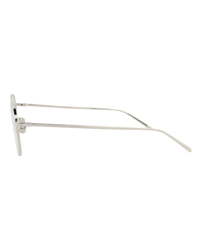 Berluti Round-Frame Titanium Optical Frames Palladium Palladium Transparent (BL50011U-52-016)