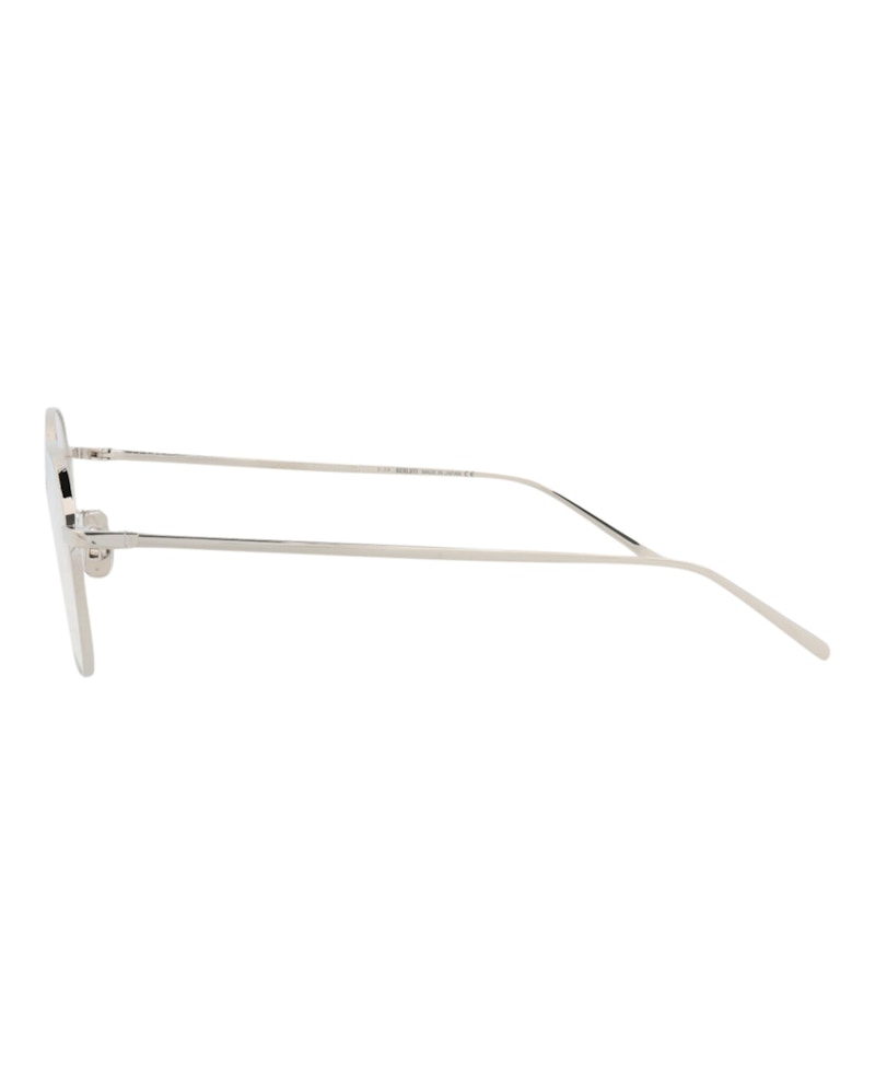 Berluti Round-Frame Titanium Optical Frames Palladium Palladium Transparent (BL50011U-52-016)