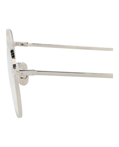 Berluti Round-Frame Titanium Optical Frames Palladium Palladium Transparent (BL50011U-52-016)