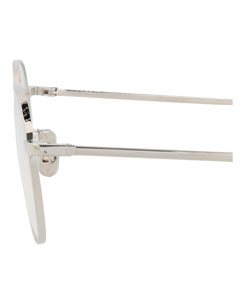 Berluti Round-Frame Titanium Optical Frames Palladium Palladium Transparent (BL50011U-52-016)