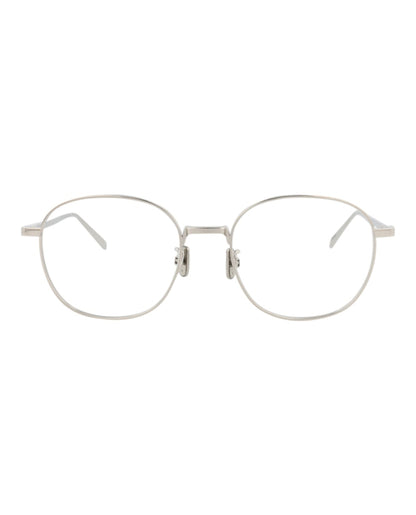 Berluti Round-Frame Titanium Optical Frames Palladium Palladium Transparent (BL50011U-52-016)