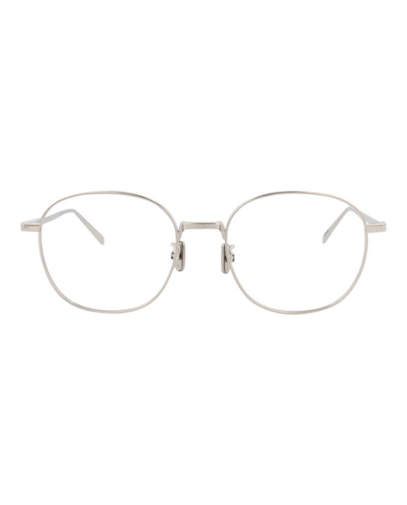 Berluti Round-Frame Titanium Optical Frames Palladium Palladium Transparent (BL50011U-52-016)