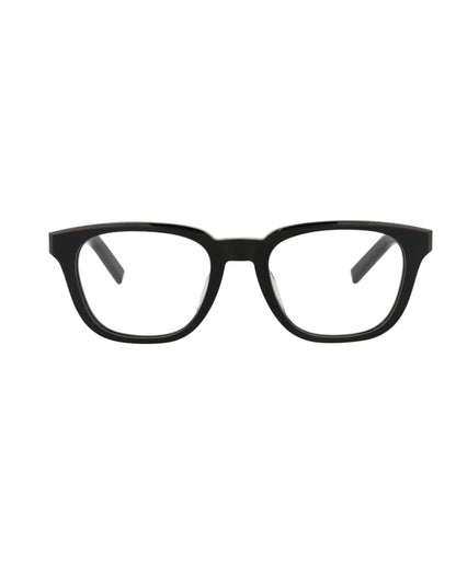 Berluti Square-Frame Acetate Optical Frames Black Black Transparent (BL50019U-52-001)