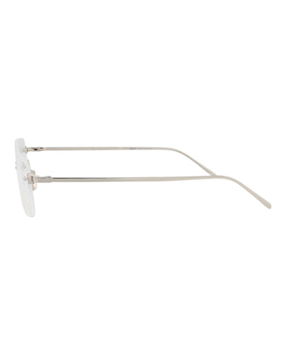 Berluti Square-Frame Titanium Optical Frames Palladium Palladium Transparent (BL50009U-58-016)