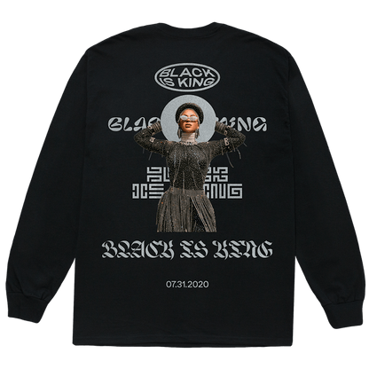 Beyonce BIK Silver Longsleeve Tee Black