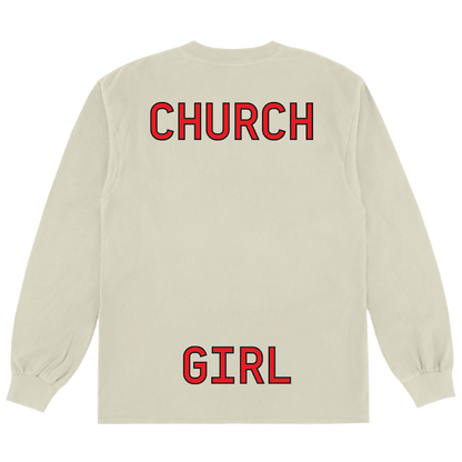 Beyonce Church Girl Longsleeve T-shirt Natural