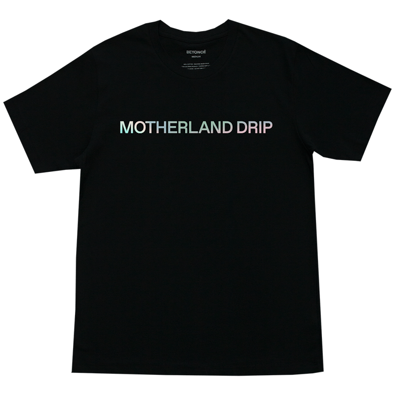 Beyonce Motherland Drip Tee Black