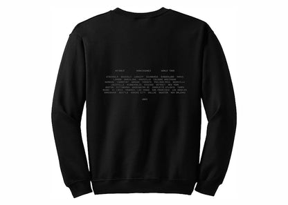 Beyonce Official Renaissance World Tour Merch Billboard Crewneck Sweatshirt Black