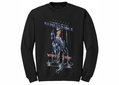 Beyonce Official Renaissance World Tour Merch Billboard Crewneck Sweatshirt Black