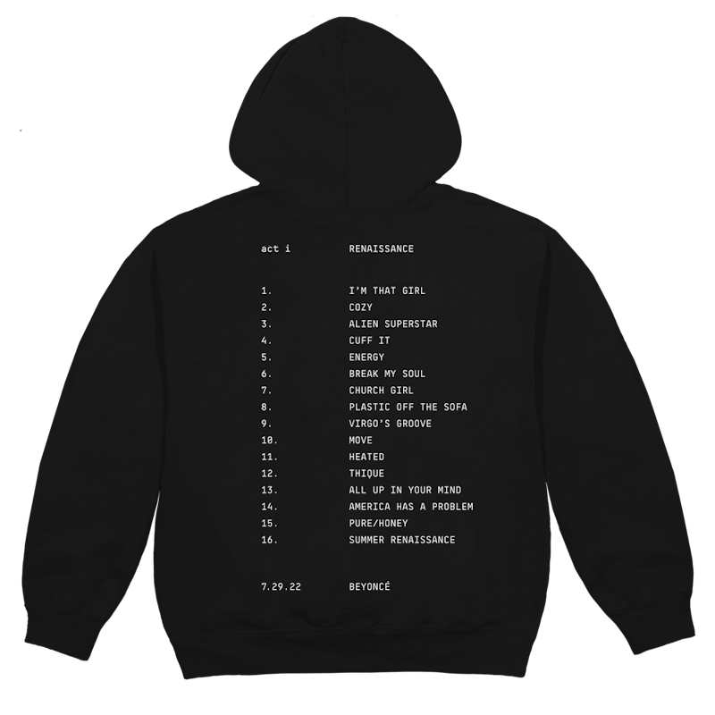 Beyonce Saddle Hoodie Black