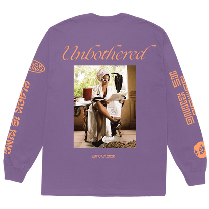 Beyonce Unbothered Longsleeve Tee Purple