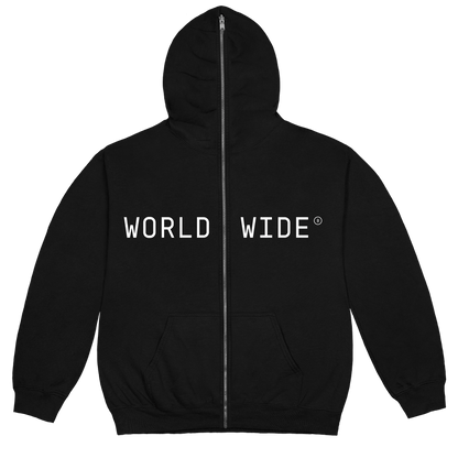 Beyonce Worldwide Mask Full Zip Hoodie Black