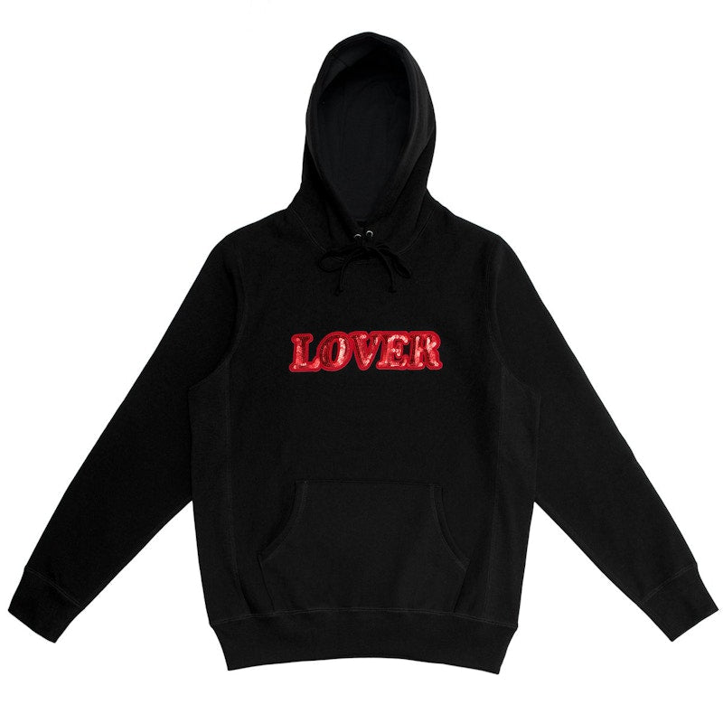 Bianca Chandon Sequin Lover Pullover Hood Black