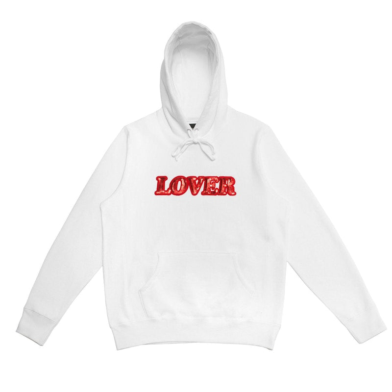 Bianca Chandon Sequin Lover Pullover Hood White