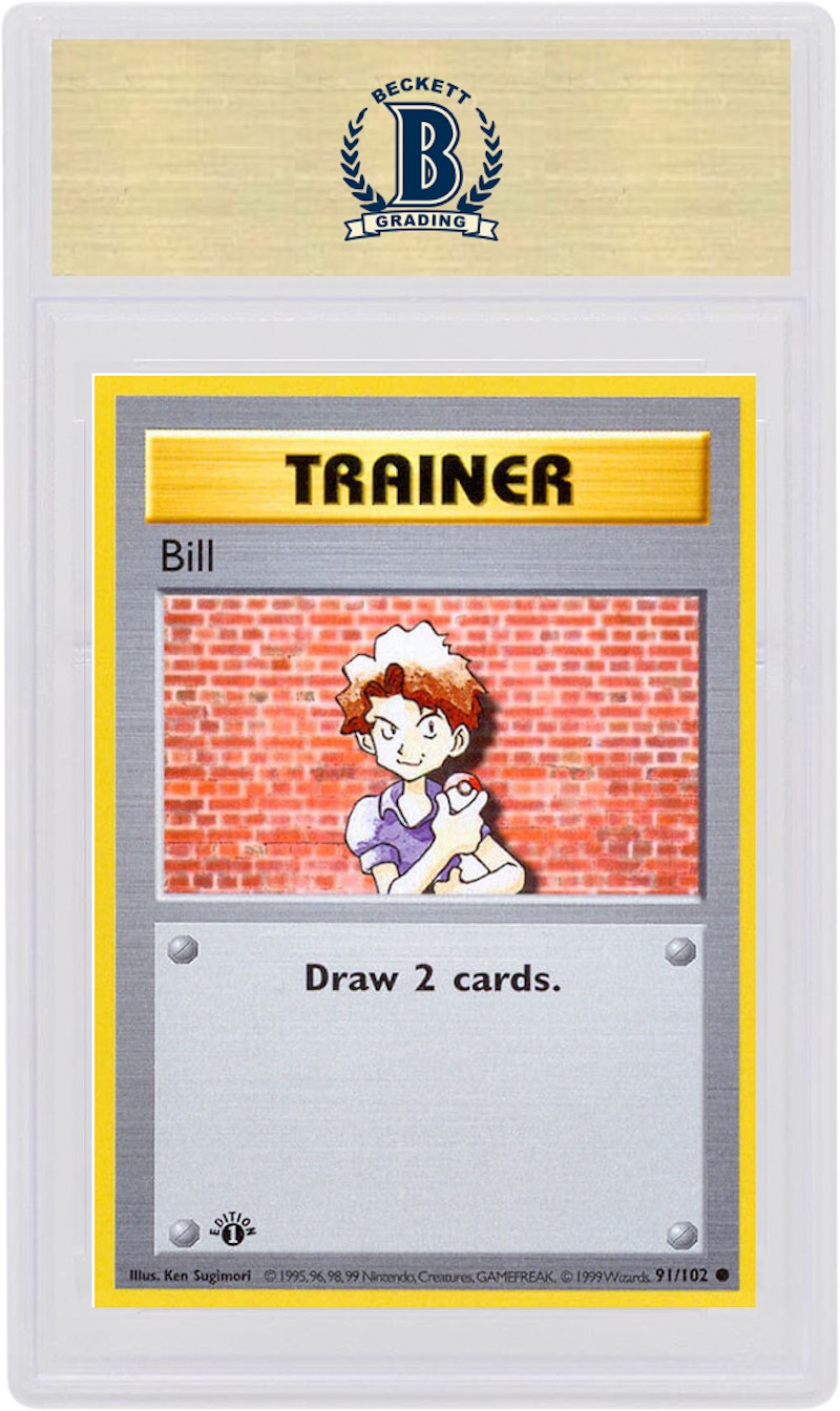 Bill 1999 Pokemon TCG Base Set 1st Edition #91/102 (PSA or BGS Graded)