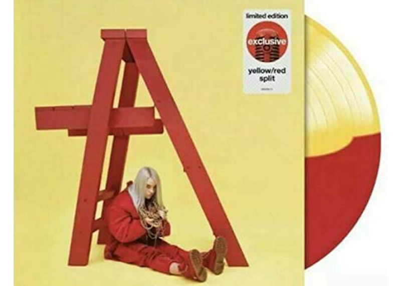 Billie Eilish Dont Smile At Me Limited Edition LP Vinyl Yellow & Red Split