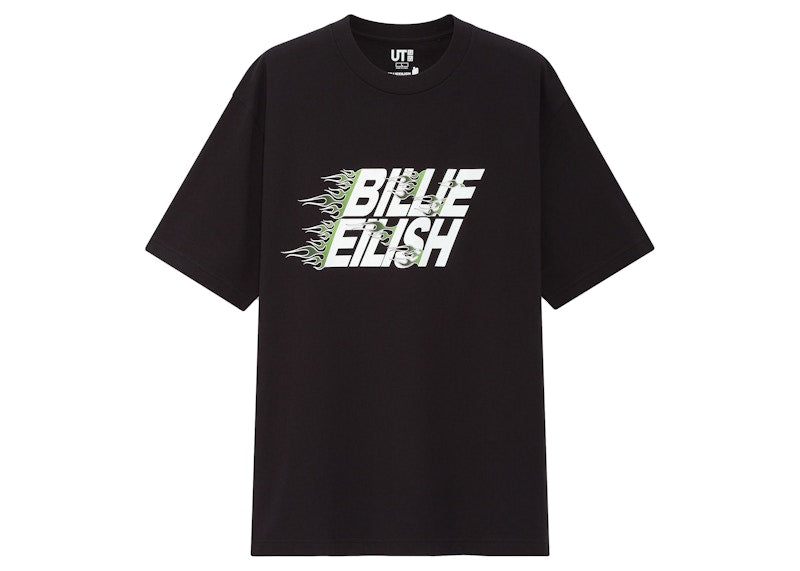 Billie Eilish Flames T-Shirt (US Mens Sizing) Black