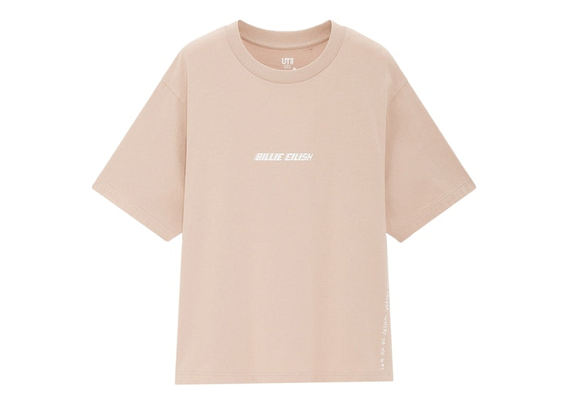 Billie Eilish Logo T-Shirt (Asia Womens Sizing) Natural