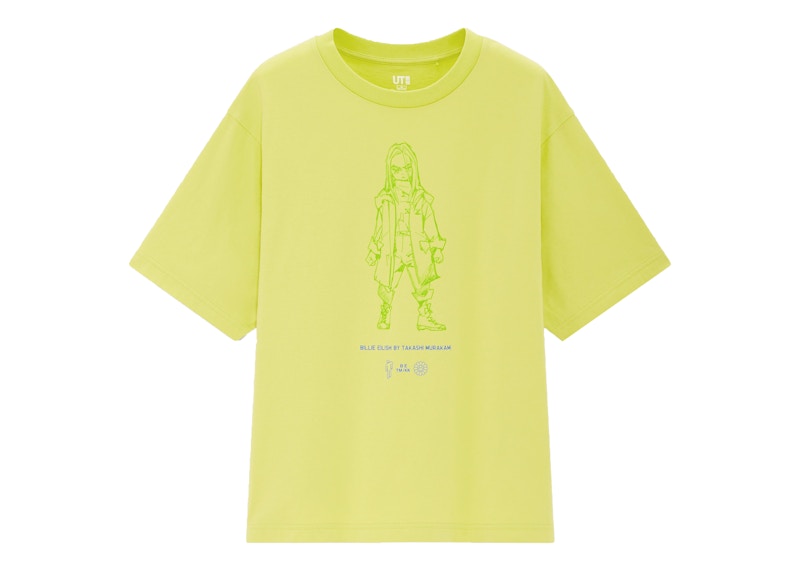 Billie Eilish Sketch T-Shirt (US Womens Sizing) Green