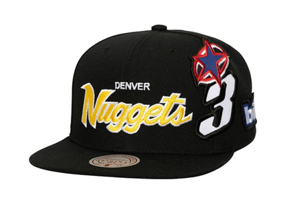 Billie Eilish x Mitchell & Ness Denver Nuggets NBA B.E. Patch Snapback Black