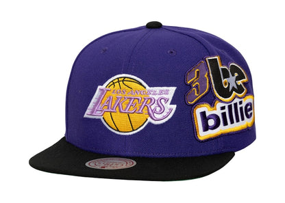 Billie Eilish x Mitchell & Ness Los Angeles Lakers NBA B.E. Patch Snapback Purple