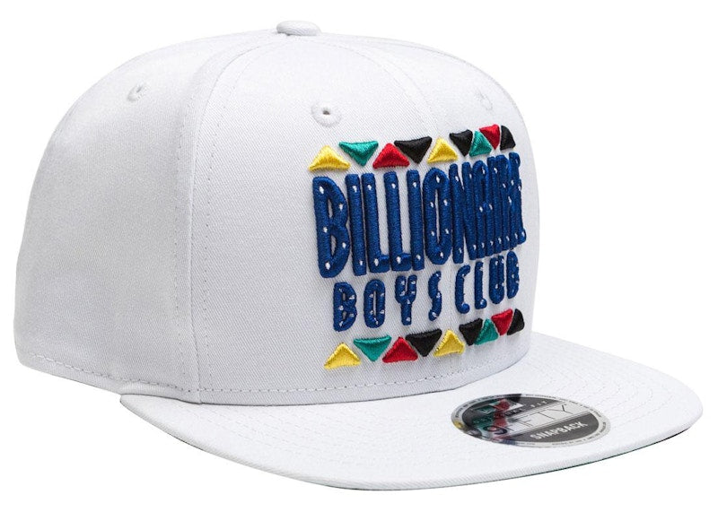 Billionaire Boys Club Block Snapback Cap White