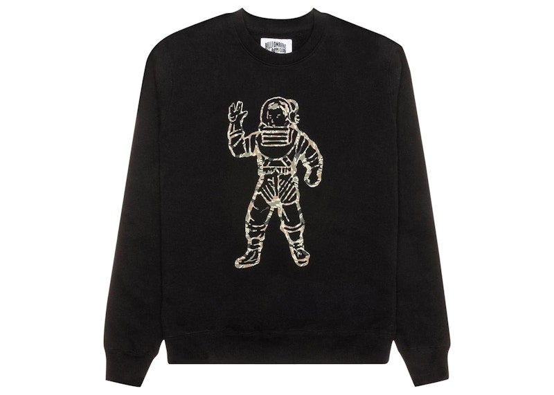 Billionaire Boys Club Camo Astronaut Crew Sweater Black