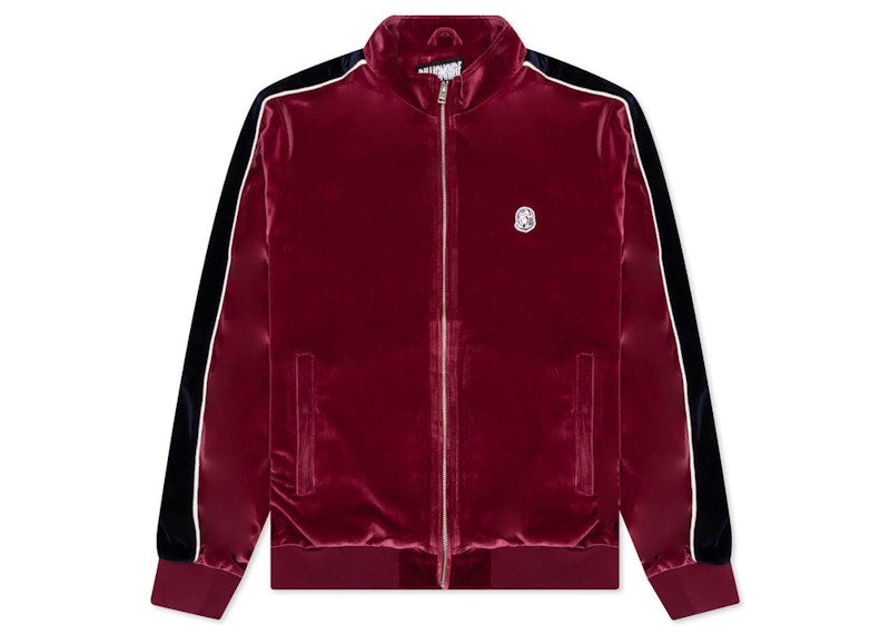 Billionaire Boys Club Flight Velour Jacket Burgundy