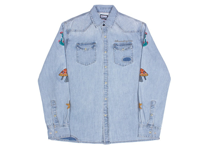 Billionaire Boys Club Hillside Long Sleeve Shirt Blue/Denim