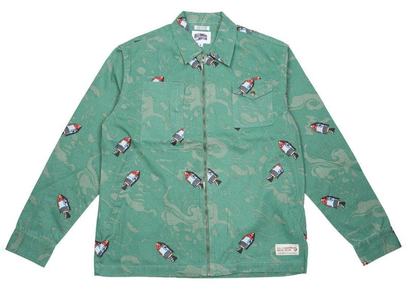 Billionaire Boys Club Space Woven Shirt Green