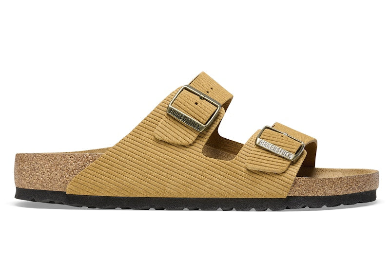 Birkenstock Arizona Embossed Corduroy Suede Cork Brown