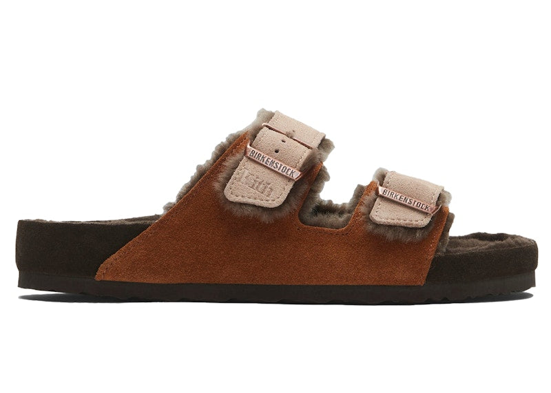 Birkenstock Arizona Shearling Kith Mink Dark Brown