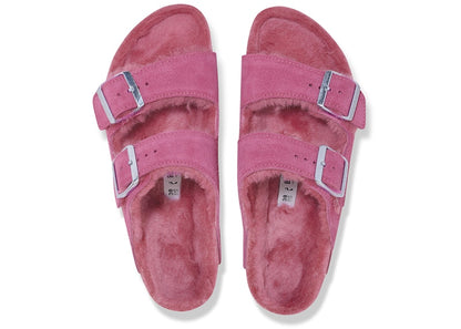 Birkenstock Arizona Shearling Suede Fuchsia Tulip