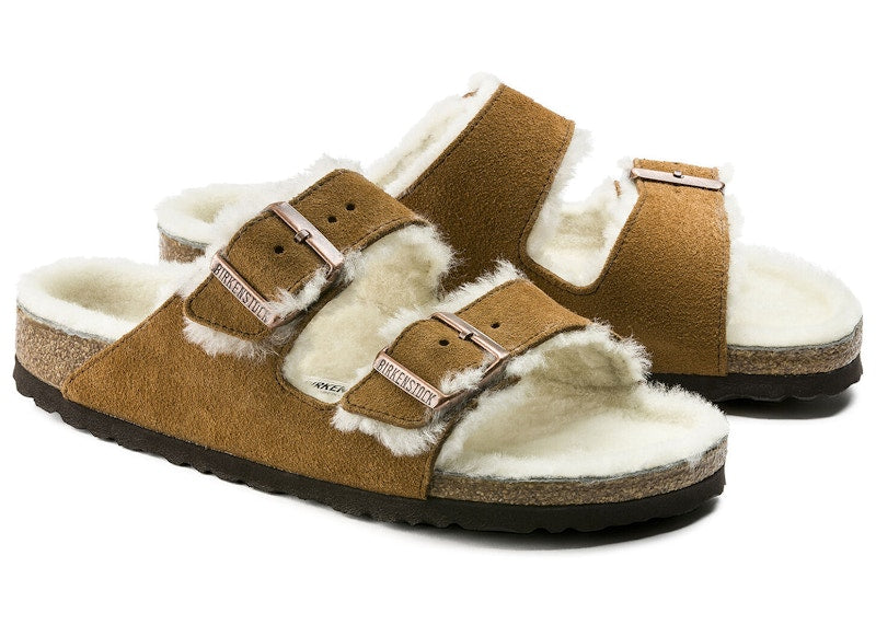 Birkenstock Arizona Shearling Suede Mink