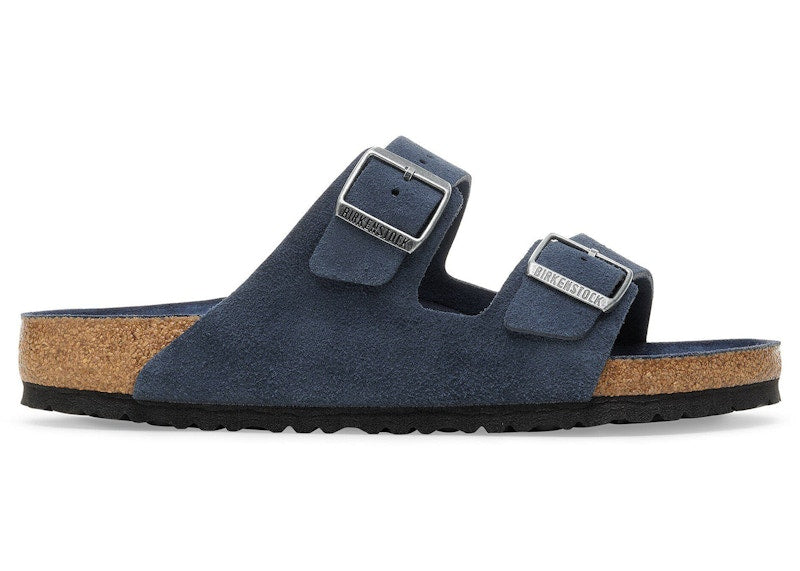 Birkenstock Arizona Soft Footbed Suede Leather New Navy Tonal