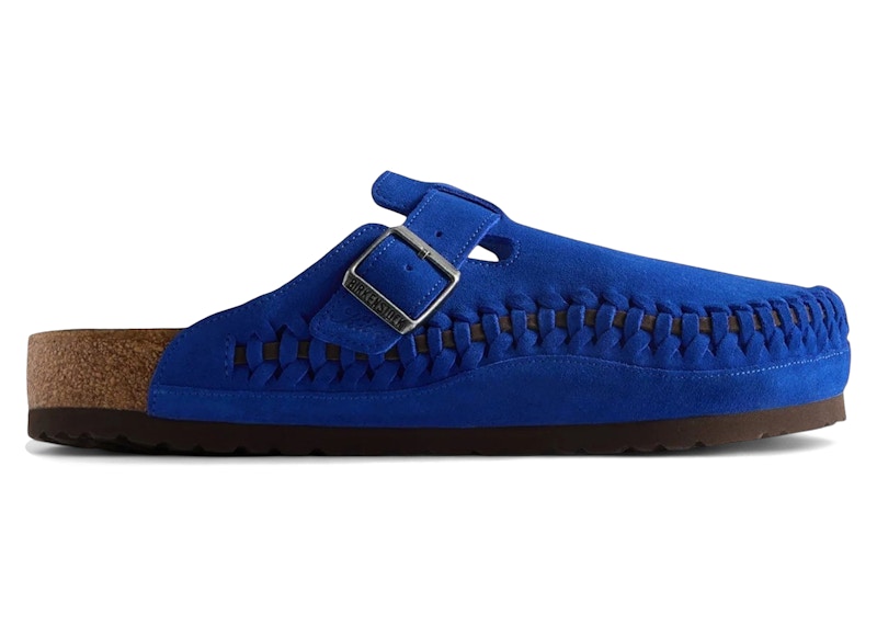 Birkenstock Boston Braided Suede Kith Ultra Blue