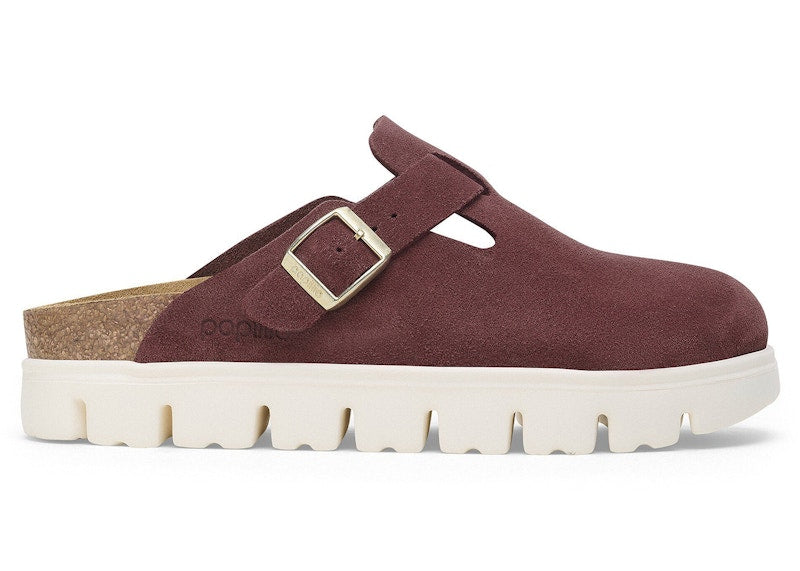 Birkenstock Boston Chunky Suede Berry Crush (Narrow) (Women's)
