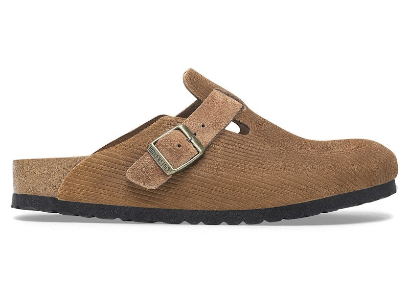 Birkenstock Boston Embossed Corduroy Dark Tea