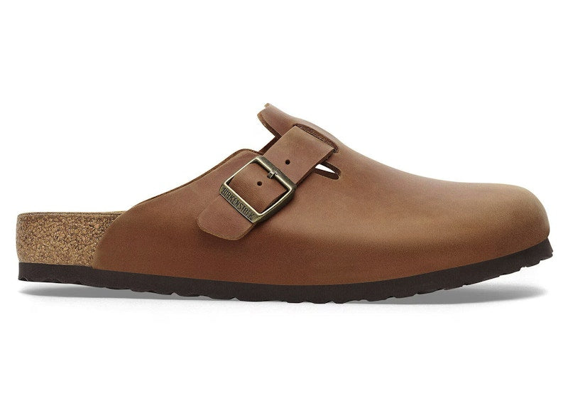 Birkenstock Boston Oiled Leather Cognac