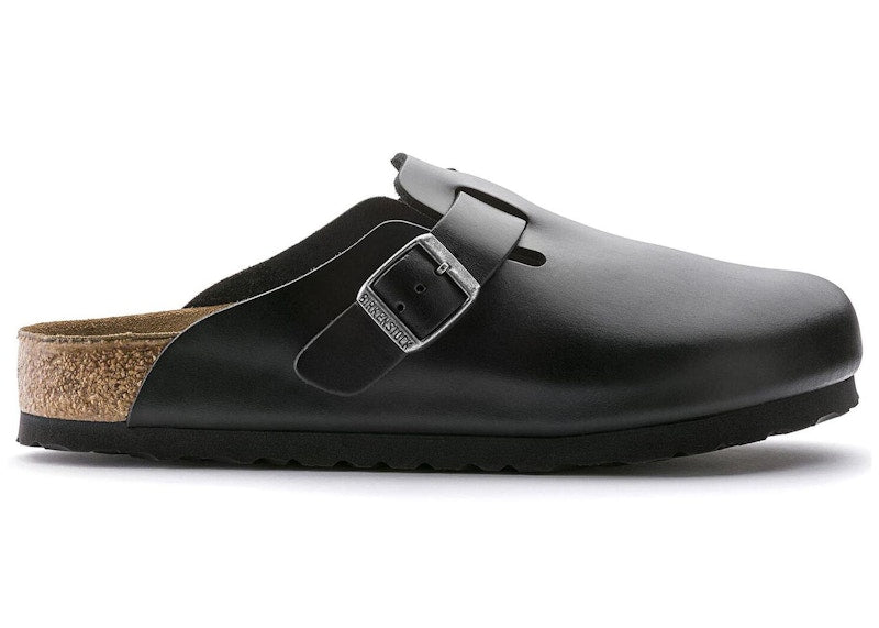 Birkenstock Boston Soft Footbed Smooth Leather Amalfi Black