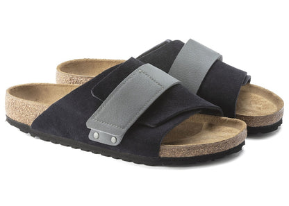 Birkenstock Kyoto Nubuck Suede Midnight Navy Grey