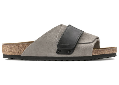 Birkenstock Kyoto Nubuck Suede Stone Coin Black