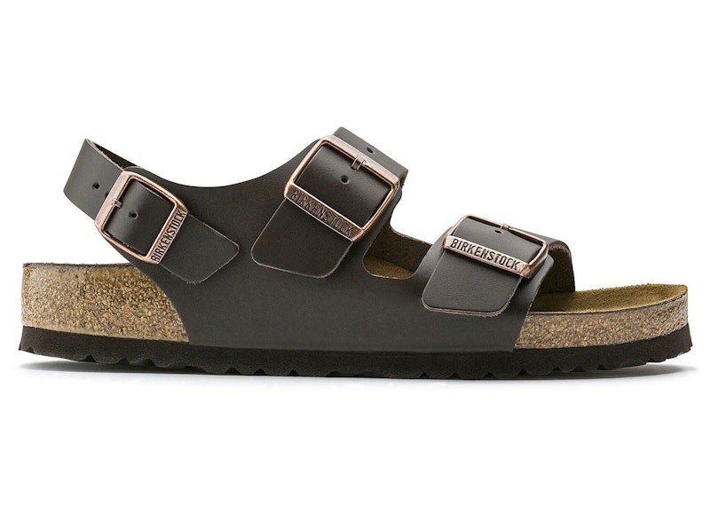 Birkenstock Milano Natural Leather Dark Brown