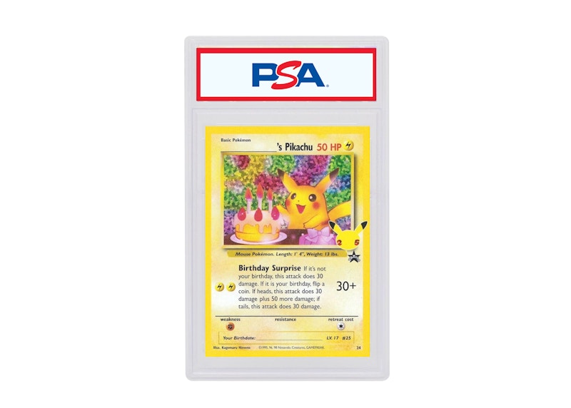 Birthday Pikachu-Holo 2021 Pokémon Celebrations Classic Collection Base Set #24/53 (PSA or BGS Graded)