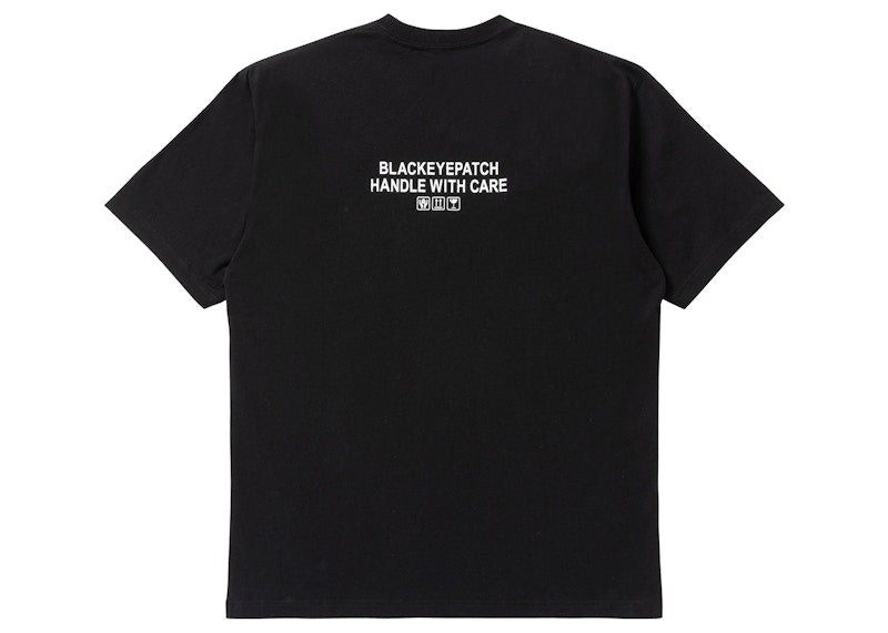 BlackEyePatch Handle with Care Label Tee Black