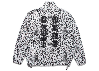 BlackEyePatch x Wacko Maria Track Jacket White Leopard